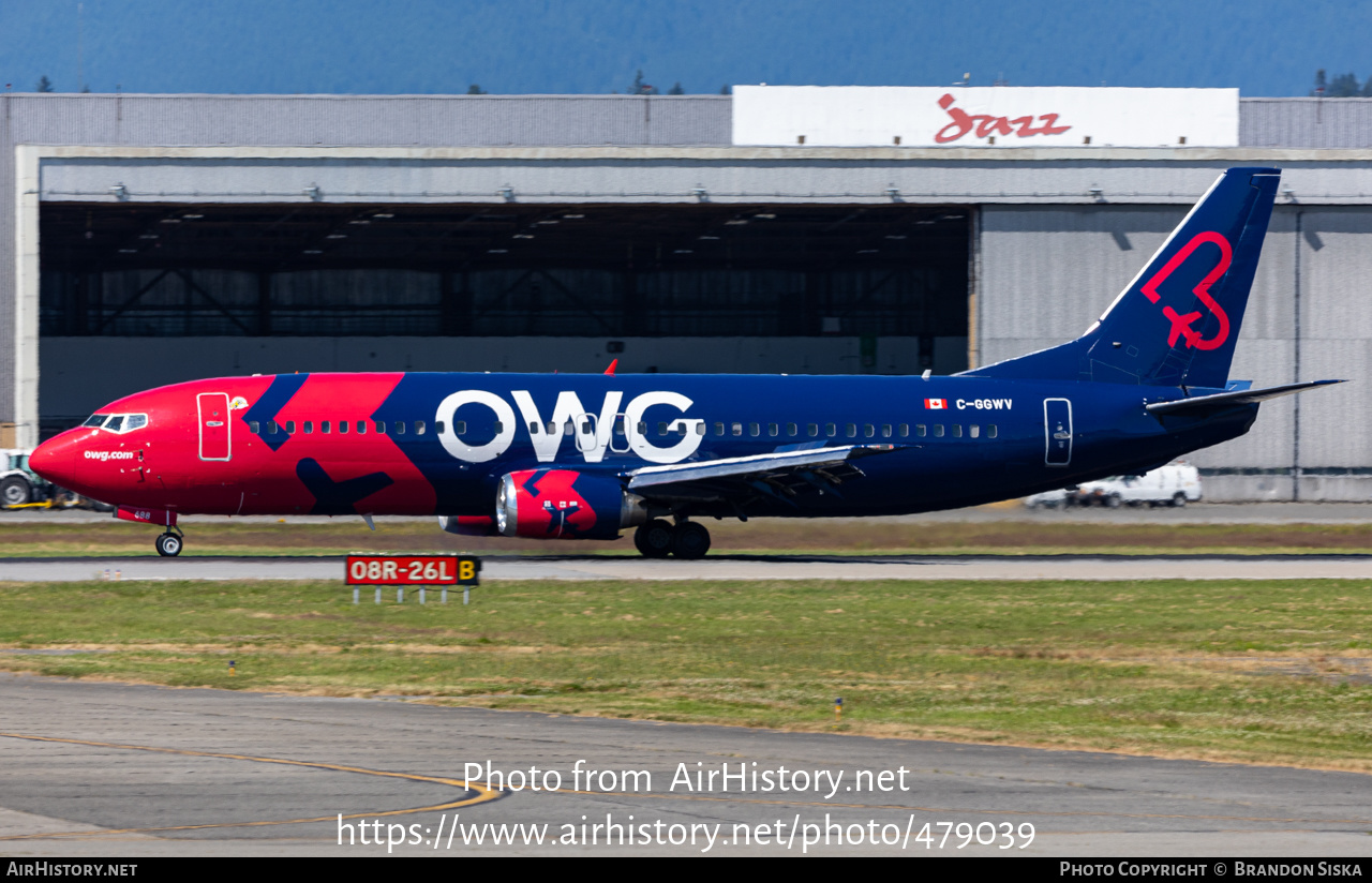 Aircraft Photo of C-GGWV | Boeing 737-4Y0 | OWG - Off We Go | AirHistory.net #479039