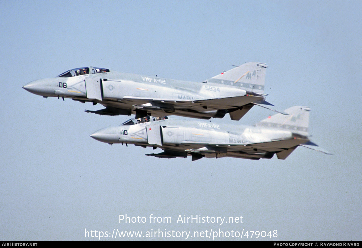 Aircraft Photo of 155834 | McDonnell Douglas F-4S Phantom II | USA - Marines | AirHistory.net #479048