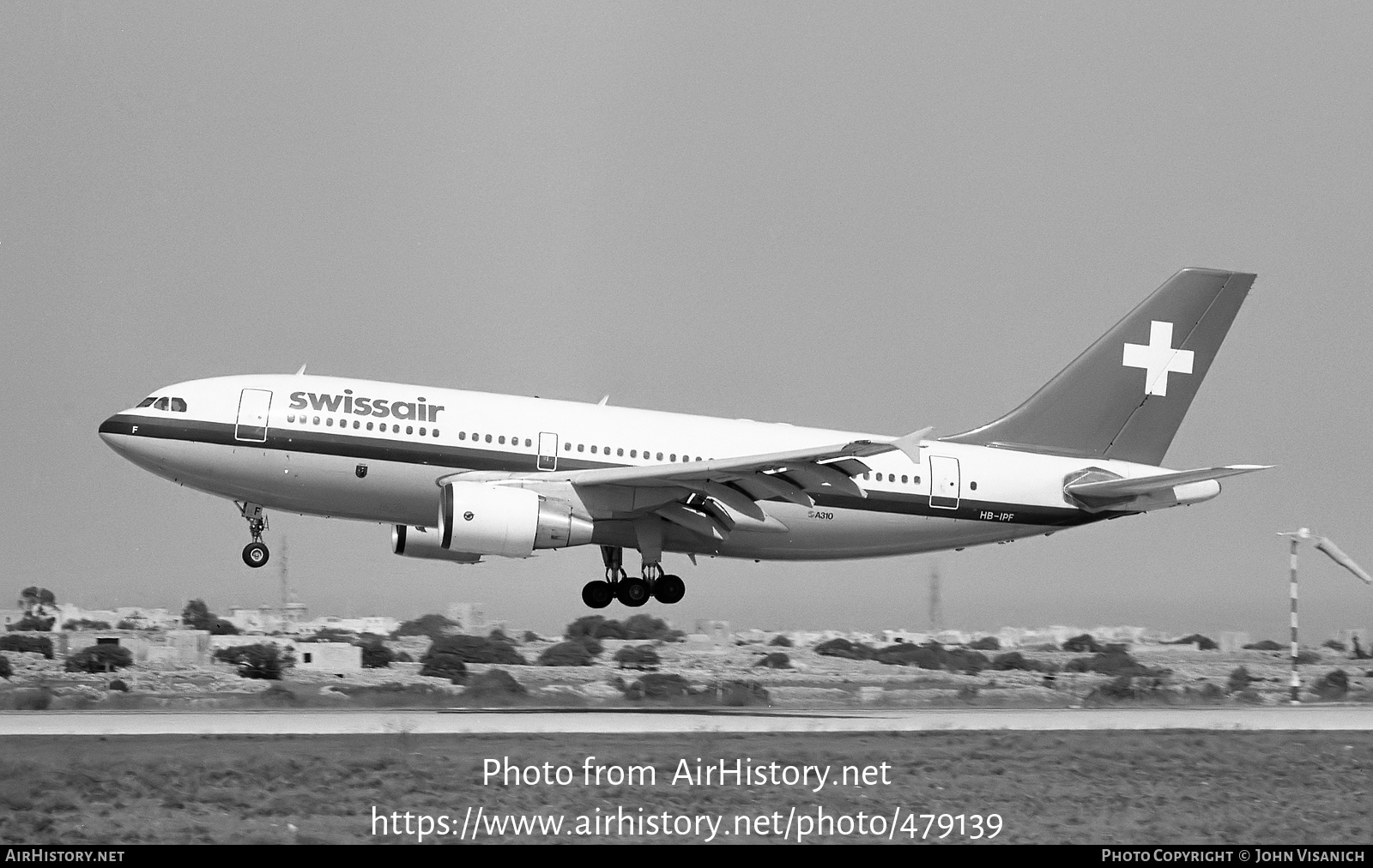 Aircraft Photo of HB-IPF | Airbus A310-322 | Swissair | AirHistory.net #479139