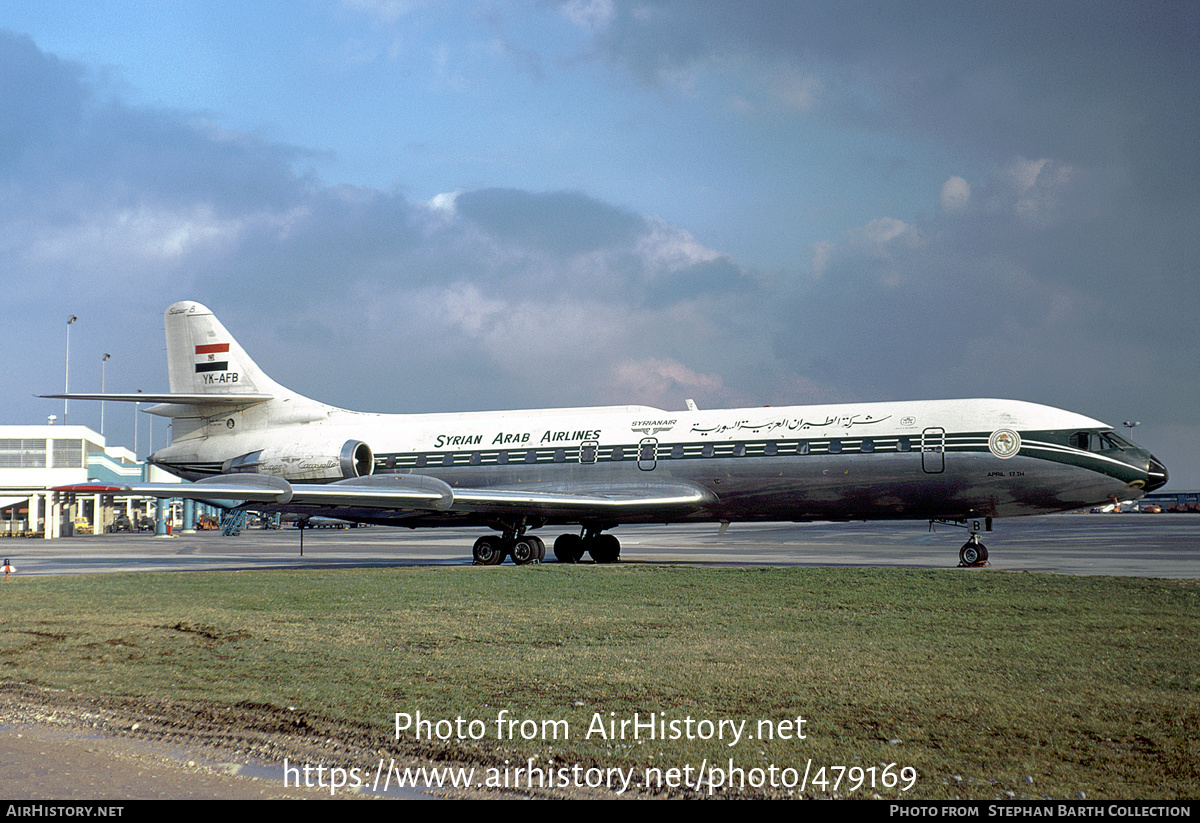 Aircraft Photo of YK-AFB | Sud SE-210 Caravelle 10B3 Super B | Syrian Arab Airlines | AirHistory.net #479169