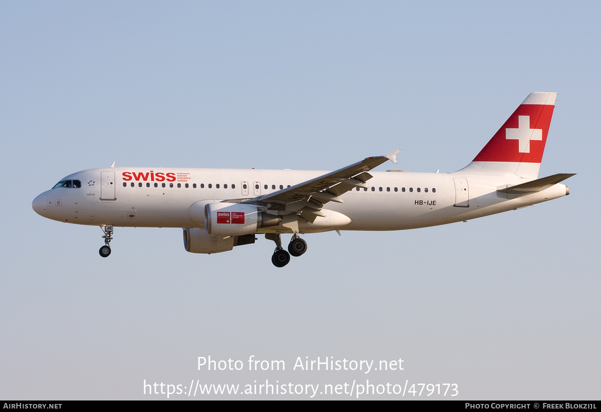 Aircraft Photo of HB-IJE | Airbus A320-214 | Swiss International Air Lines | AirHistory.net #479173