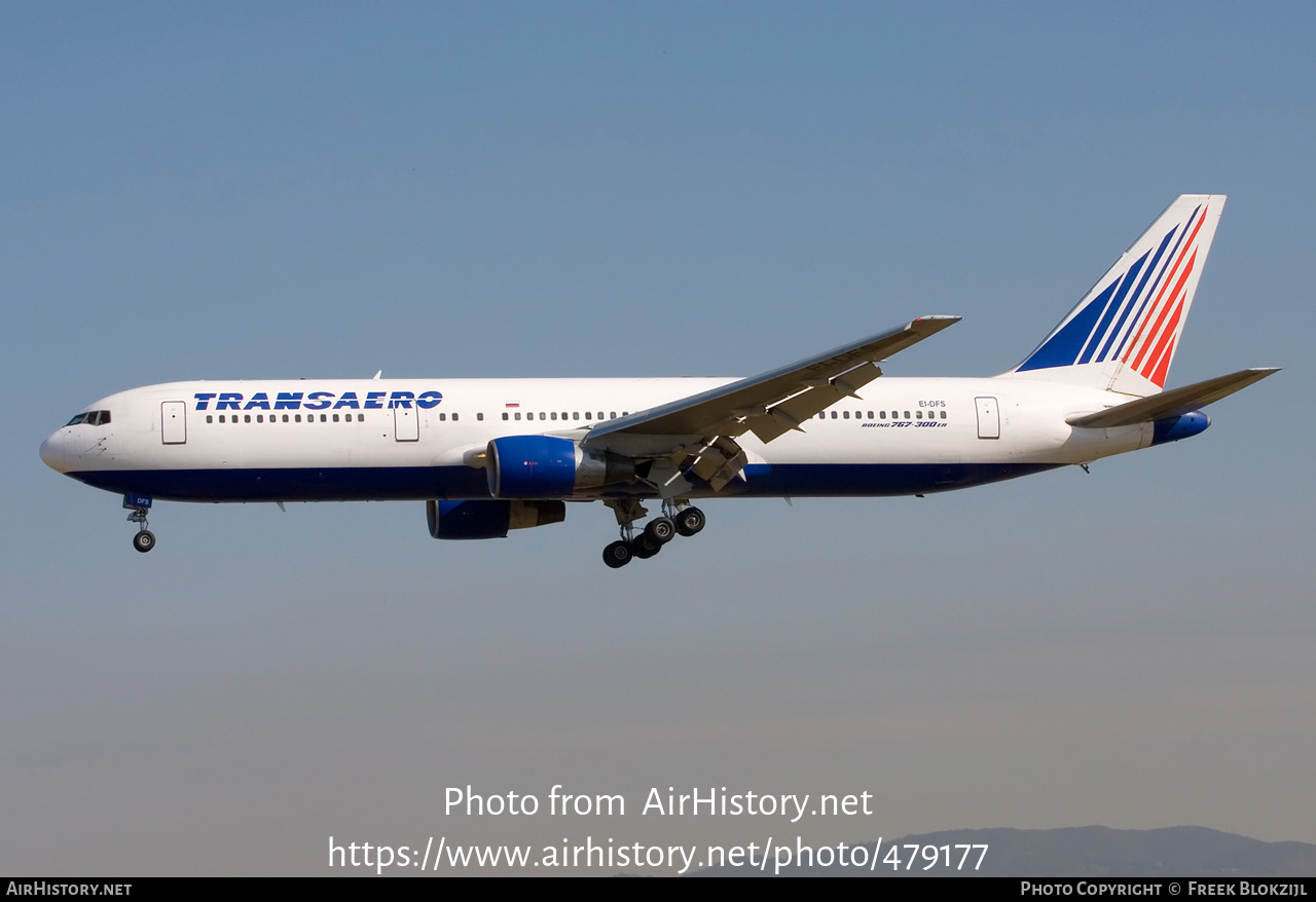 Aircraft Photo of EI-DFS | Boeing 767-33A/ER | Transaero Airlines | AirHistory.net #479177