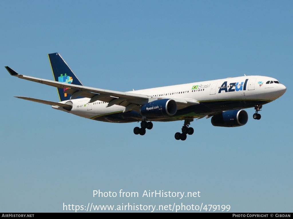 Aircraft Photo of PR-AIY | Airbus A330-243 | Azul Linhas Aéreas Brasileiras | AirHistory.net #479199