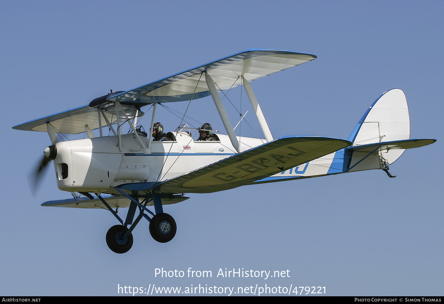 Aircraft Photo of G-BPAJ | De Havilland D.H. 82A Tiger Moth II | AirHistory.net #479221