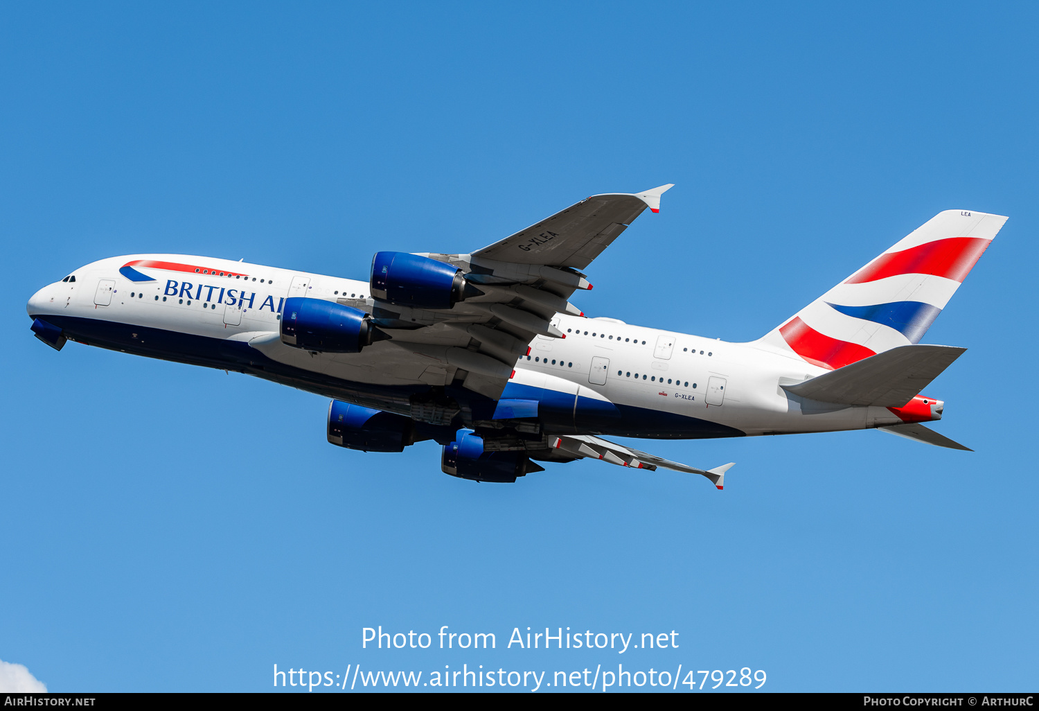 Aircraft Photo of G-XLEA | Airbus A380-841 | British Airways | AirHistory.net #479289