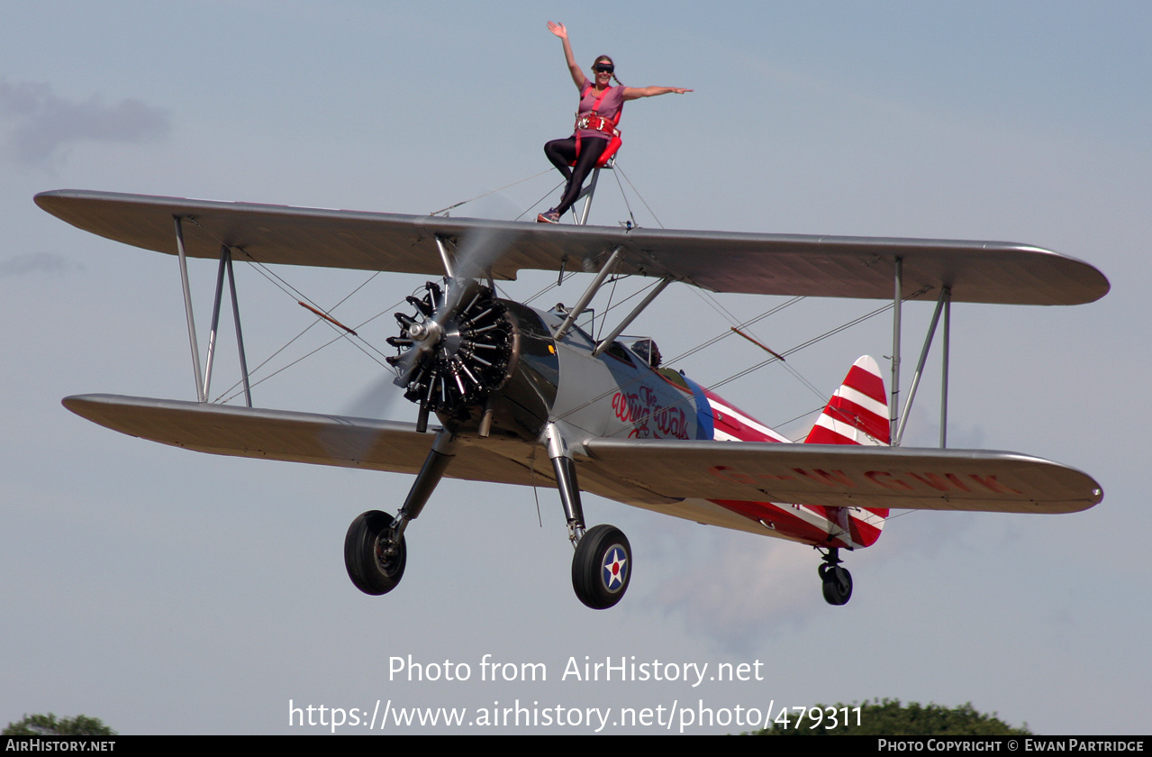 Aircraft Photo of G-WGWK | Boeing A75L300 Stearman | The Wing Walk Company | AirHistory.net #479311