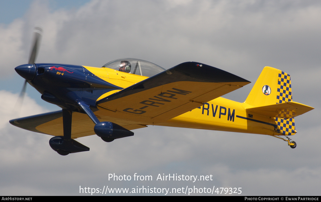 Aircraft Photo of G-RVPM | Van's RV-4 | AirHistory.net #479325