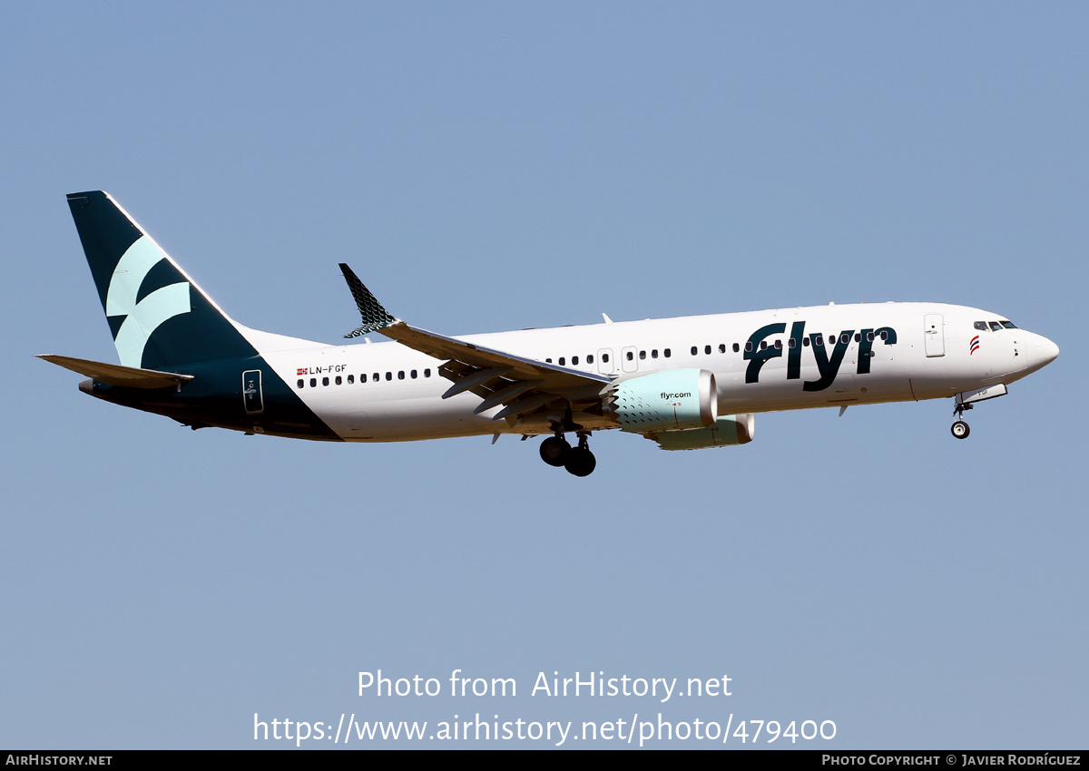 Aircraft Photo of LN-FGF | Boeing 737-8 Max 8 | Flyr | AirHistory.net #479400