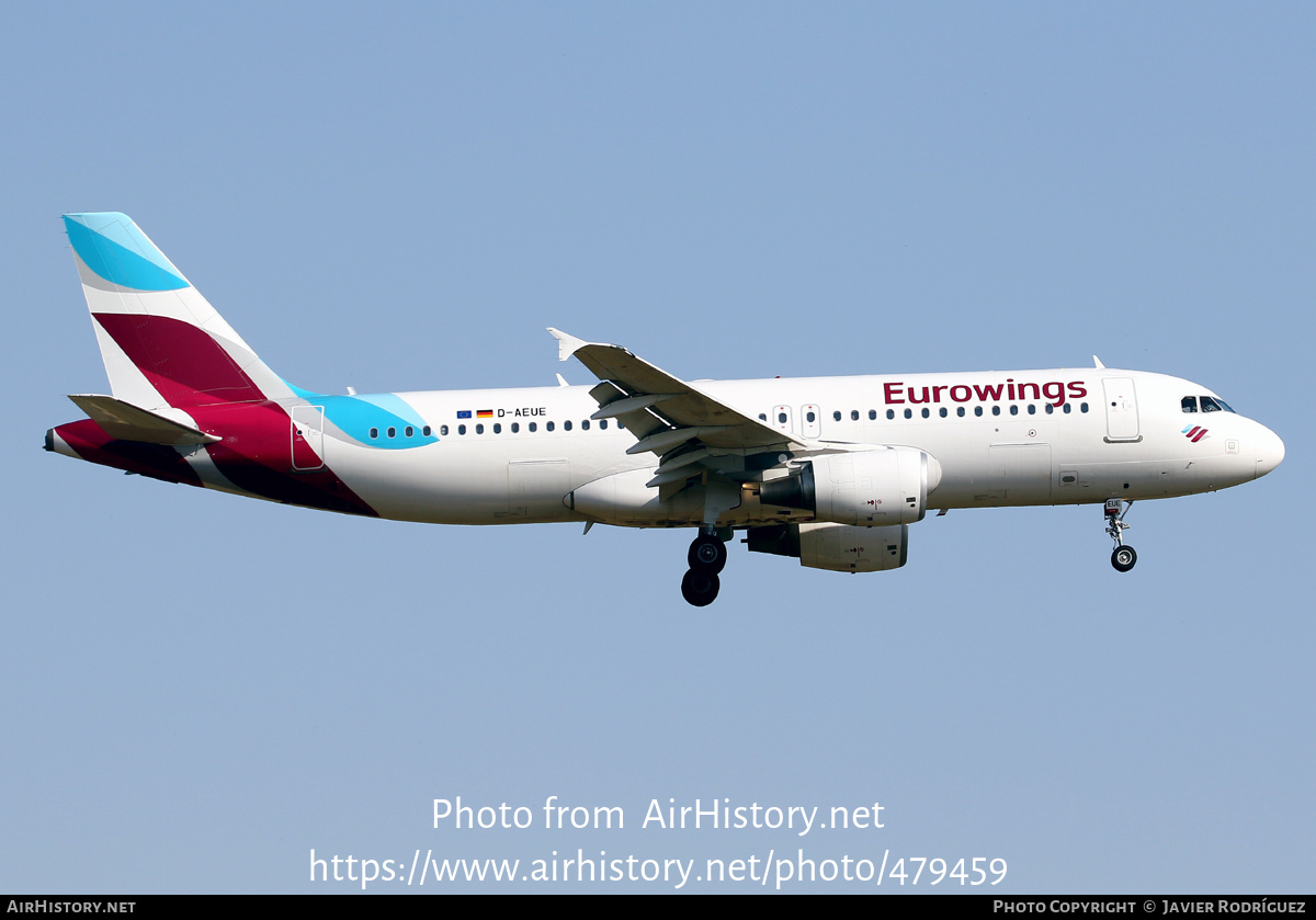 Aircraft Photo of D-AEUE | Airbus A320-214 | Eurowings | AirHistory.net #479459