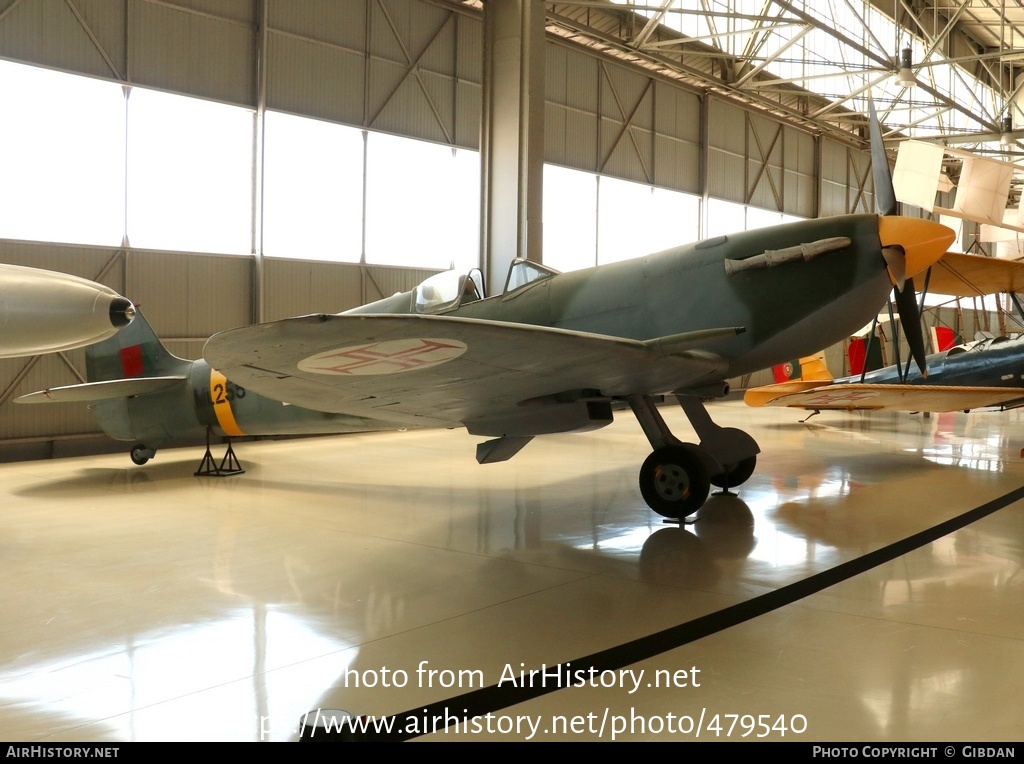 Aircraft Photo of ML255 | Supermarine 361 Spitfire LF9C | Portugal - Air Force | AirHistory.net #479540