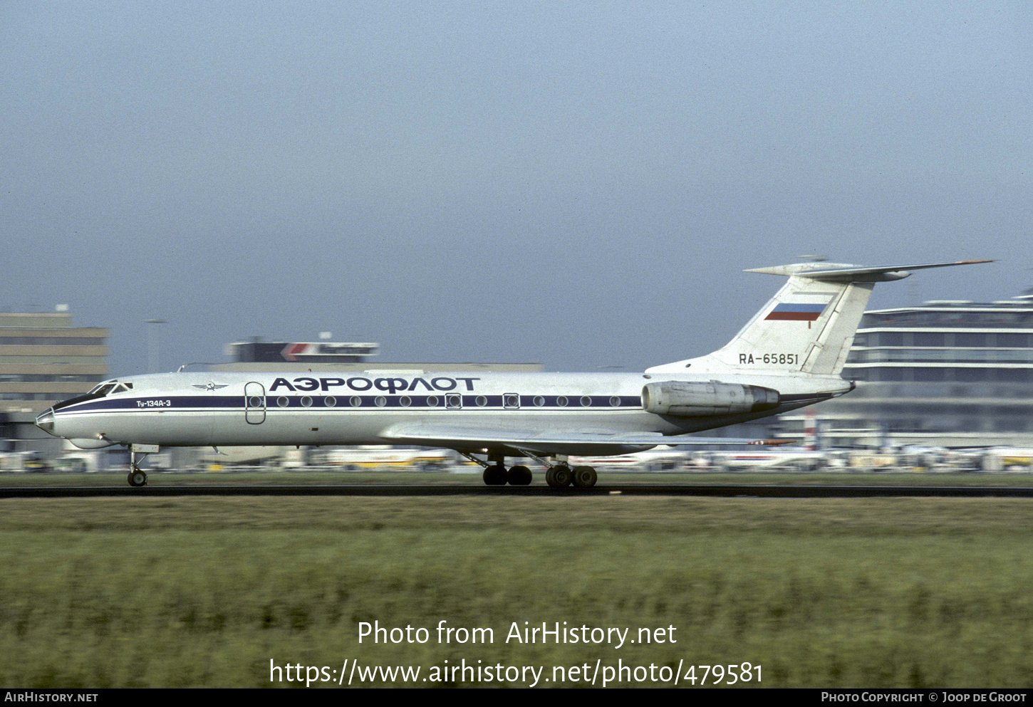 Aircraft Photo of RA-65851 | Tupolev Tu-134A-3 | Aeroflot | AirHistory.net #479581