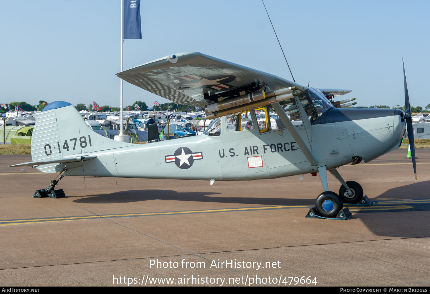 Aircraft Photo of G-VNAM / 0-14781 | Cessna O-1A Bird Dog | USA - Air Force | AirHistory.net #479664