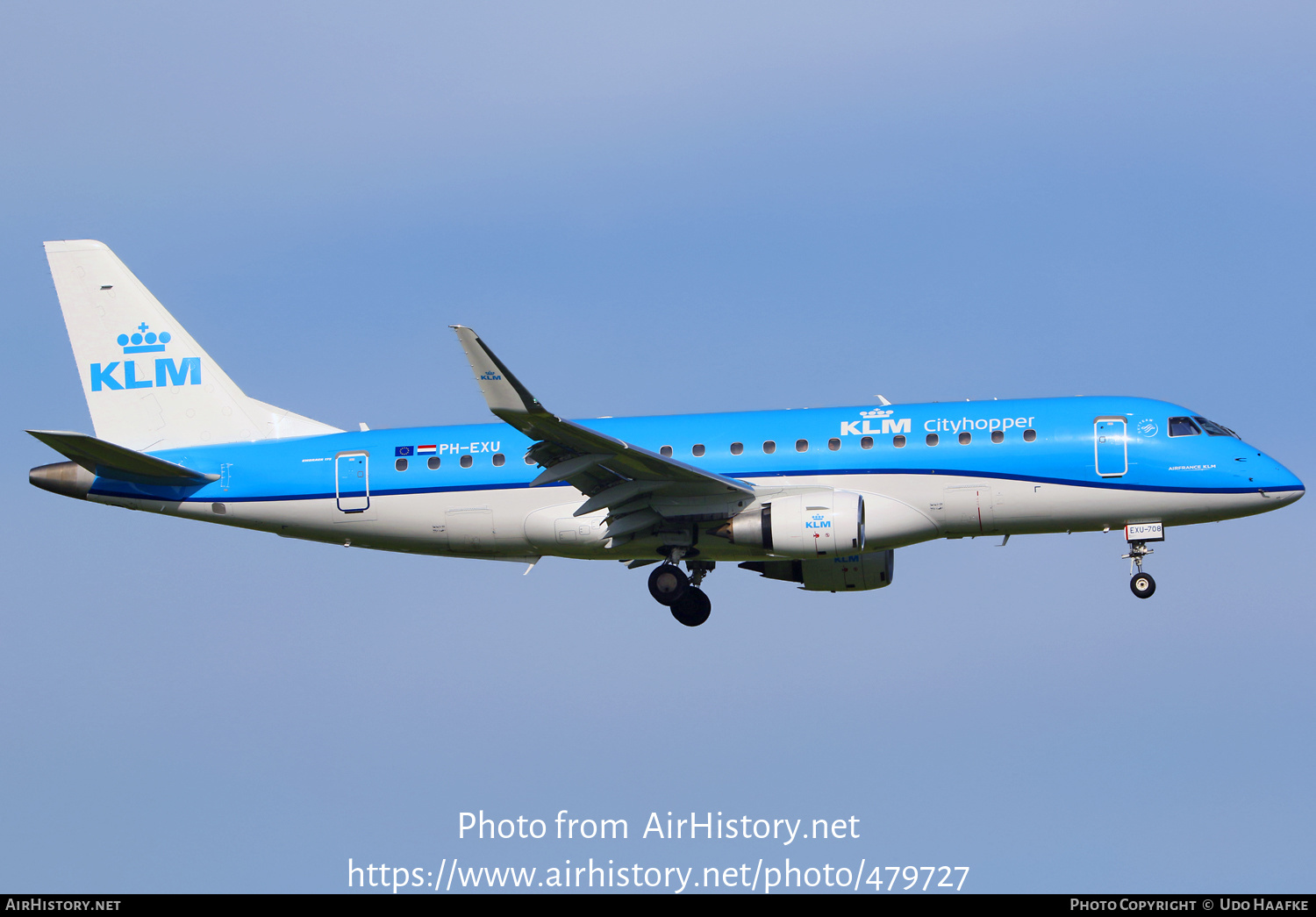 Aircraft Photo of PH-EXU | Embraer 175STD (ERJ-170-200STD) | KLM Cityhopper | AirHistory.net #479727