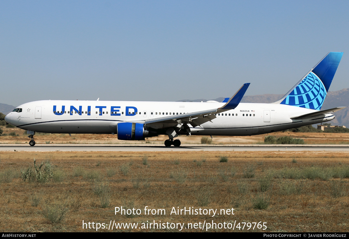 Aircraft Photo of N660UA | Boeing 767-322/ER | United Airlines | AirHistory.net #479765