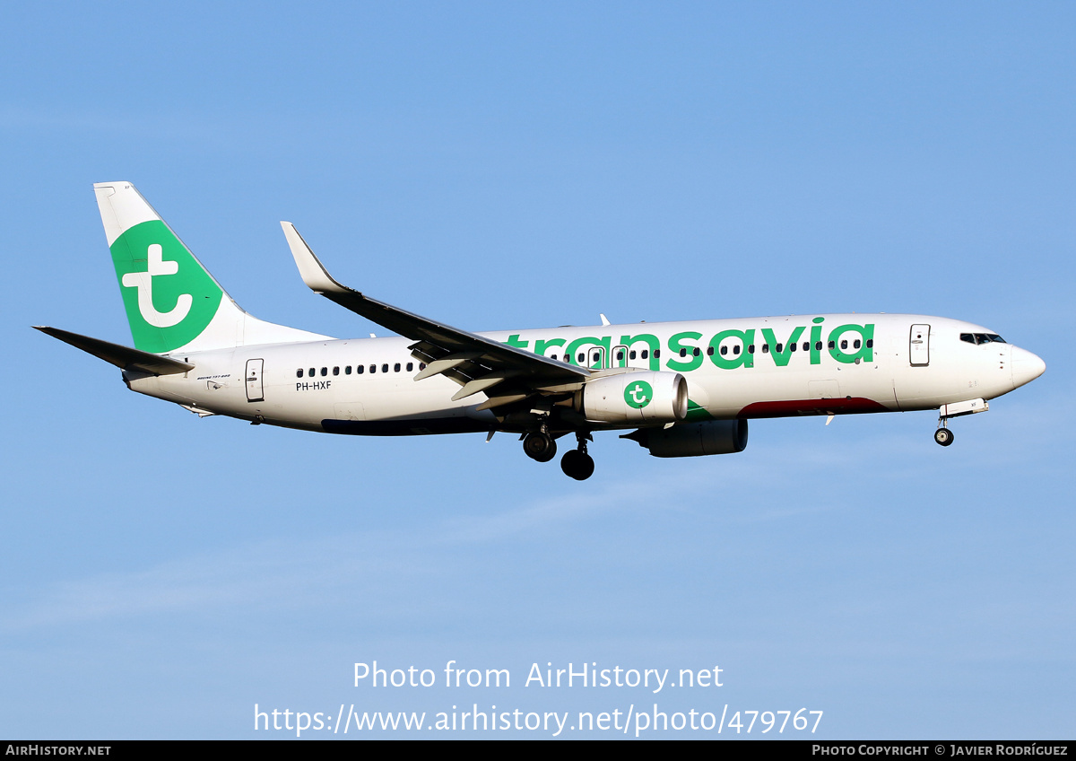 Aircraft Photo of PH-HXF | Boeing 737-800 | Transavia | AirHistory.net #479767