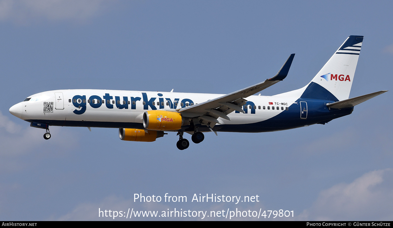 Aircraft Photo of TC-MGC | Boeing 737-83N | MGA - Mavi Gok Aviation | AirHistory.net #479801