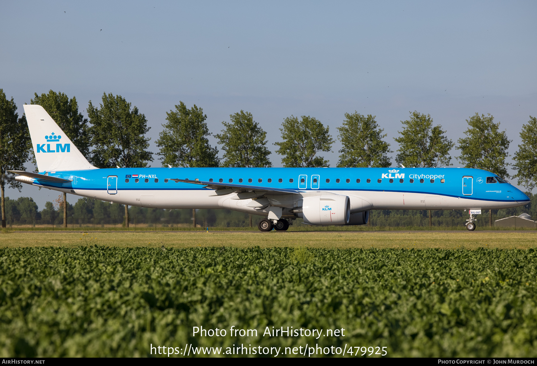 Aircraft Photo of PH-NXL | Embraer 195-E2 (ERJ-190-400) | KLM Cityhopper | AirHistory.net #479925