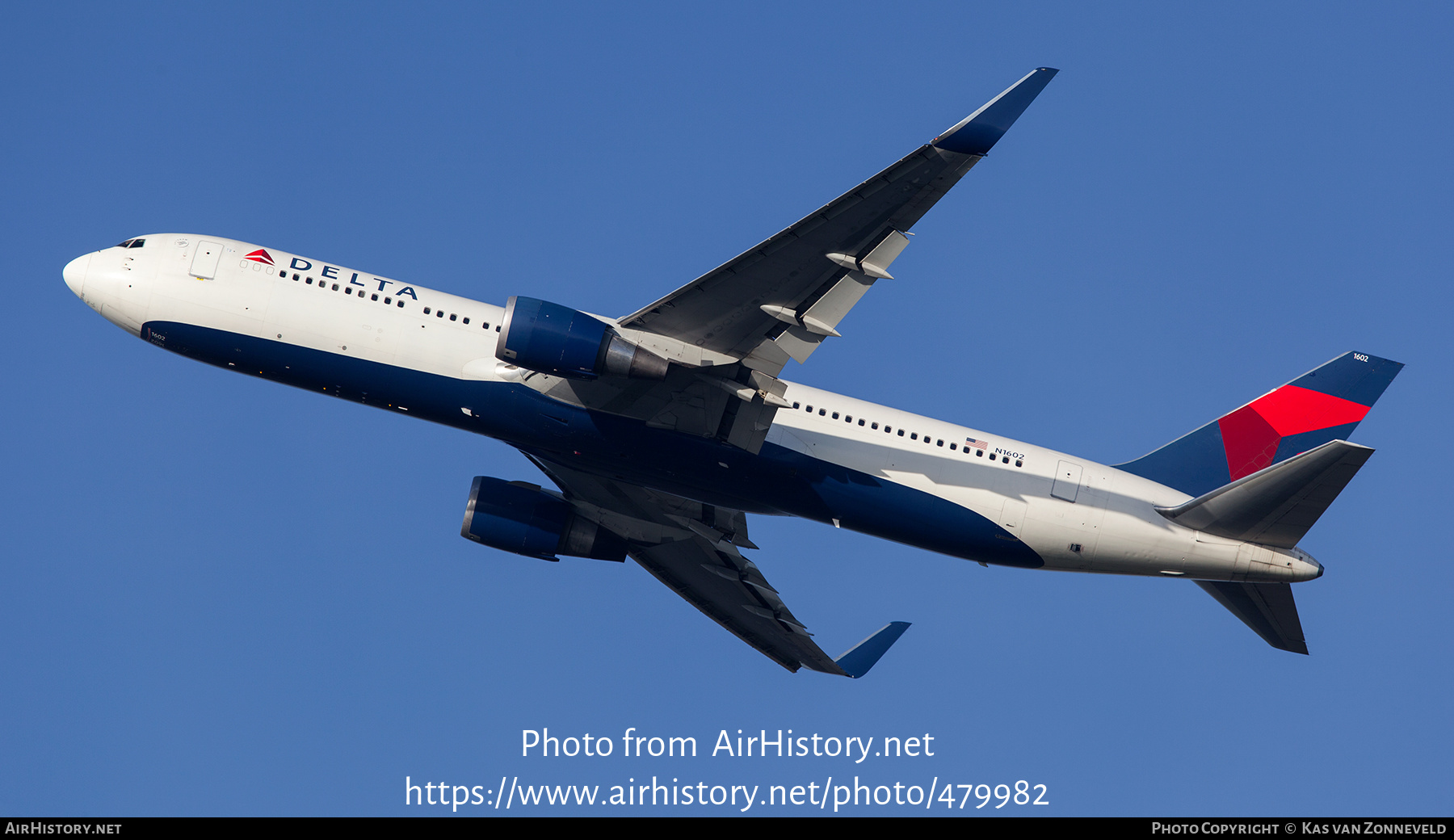 Aircraft Photo of N1602 | Boeing 767-332/ER | Delta Air Lines | AirHistory.net #479982