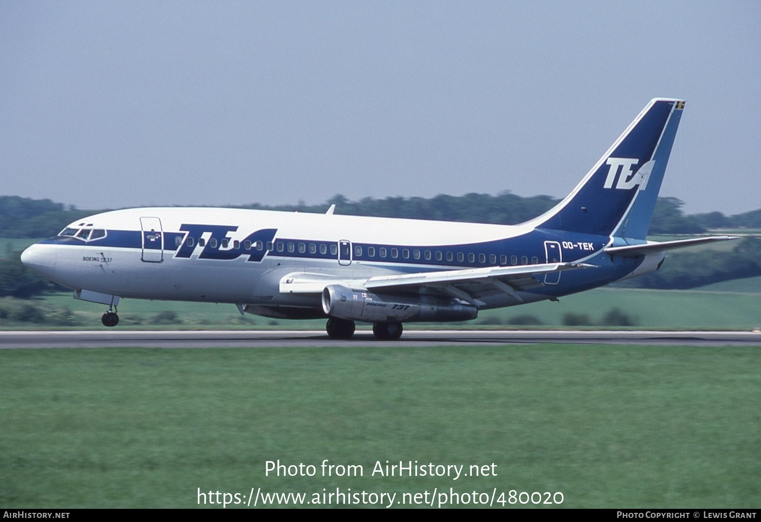 Aircraft Photo of OO-TEK | Boeing 737-2Q9/Adv | TEA - Trans European Airways | AirHistory.net #480020