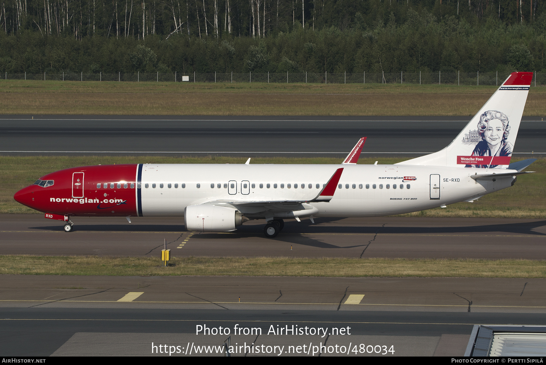 Aircraft Photo of SE-RXD | Boeing 737-86N | Norwegian | AirHistory.net #480034