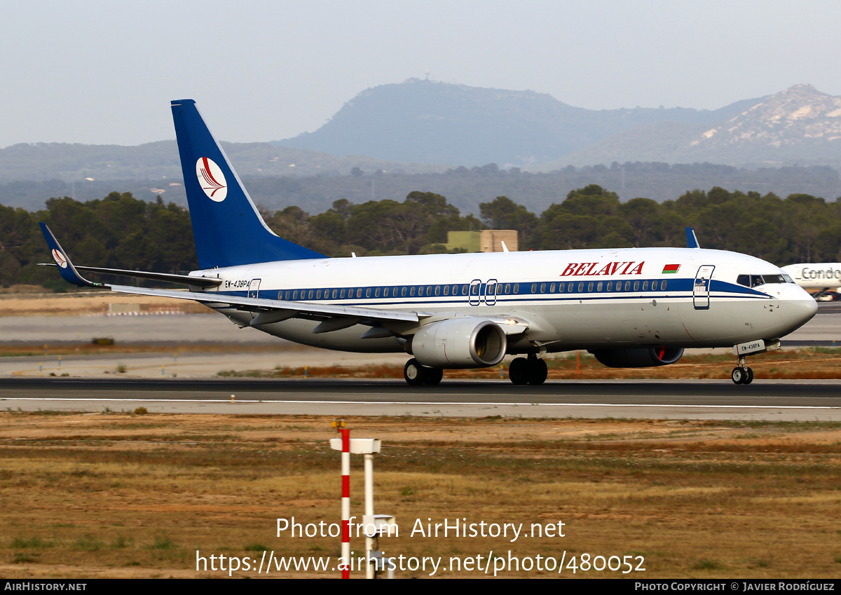 Aircraft Photo of EW-438PA | Boeing 737-86Q | Belavia | AirHistory.net #480052