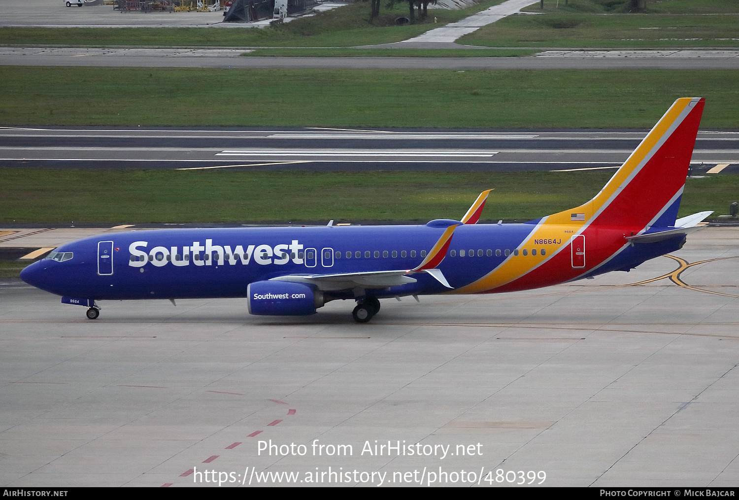 Aircraft Photo of N8664J | Boeing 737-8H4 | Southwest Airlines | AirHistory.net #480399