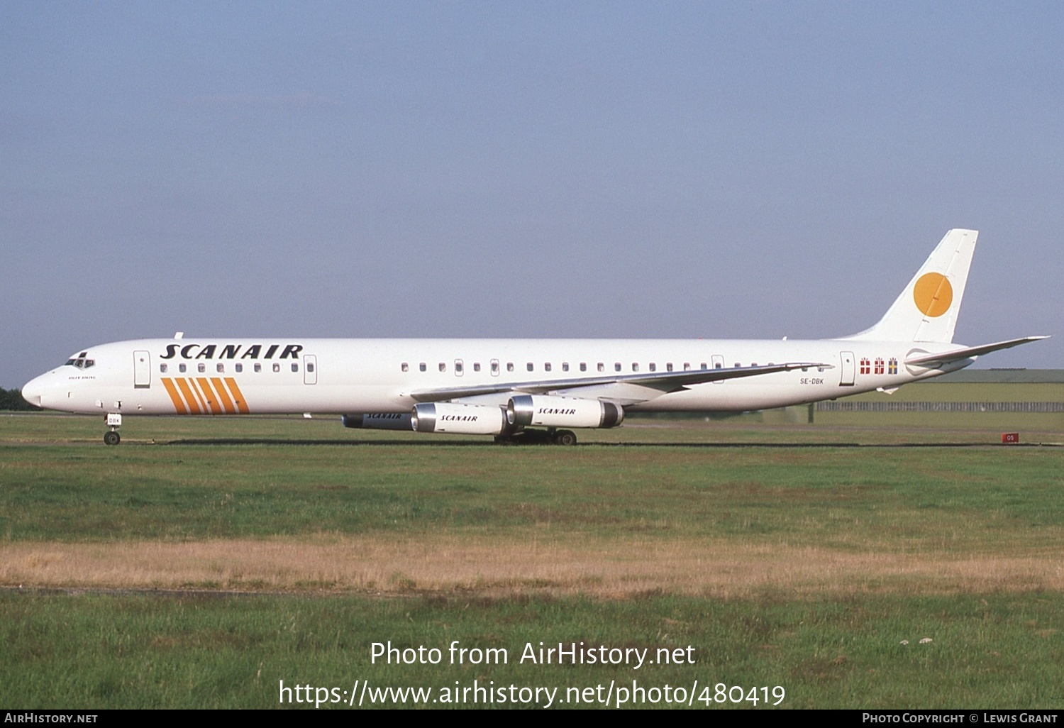 Aircraft Photo of SE-DBK | McDonnell Douglas DC-8-63 | Scanair | AirHistory.net #480419