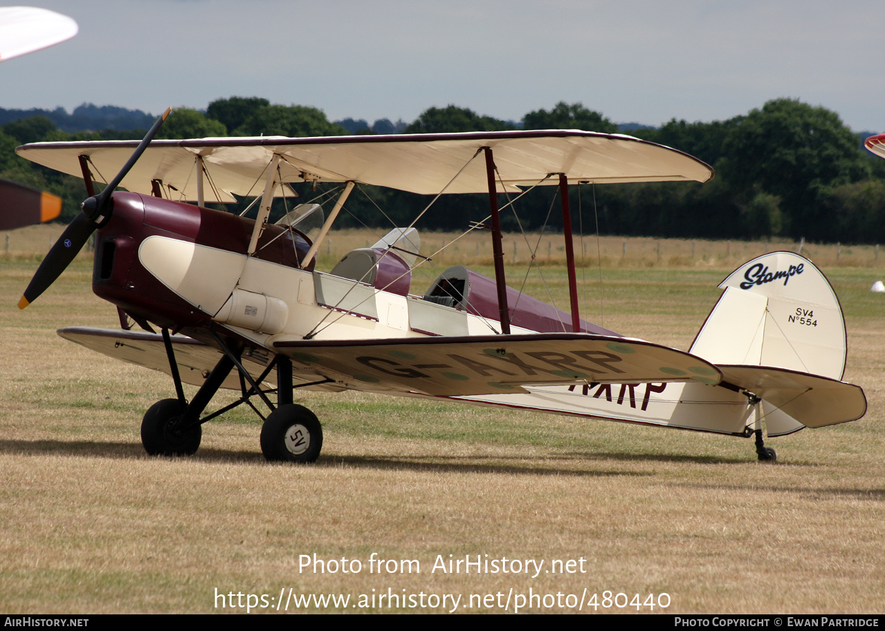 Aircraft Photo of G-AXRP | Stampe-Vertongen SV-4C | AirHistory.net #480440