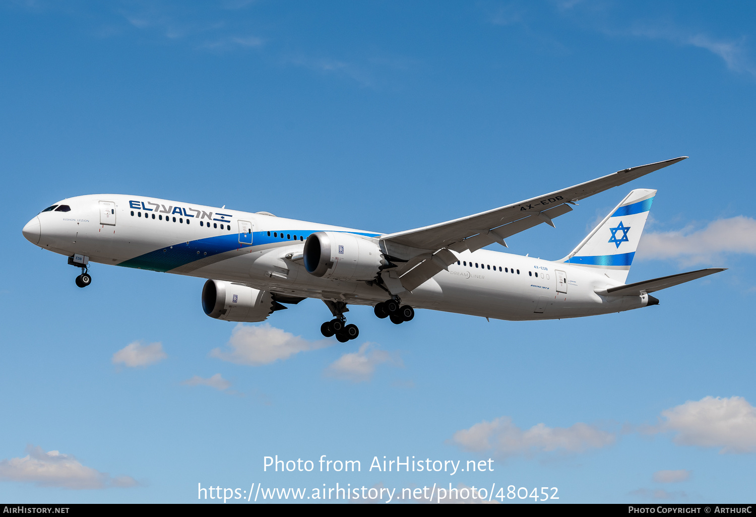 Aircraft Photo of 4X-EDB | Boeing 787-9 Dreamliner | El Al Israel Airlines | AirHistory.net #480452