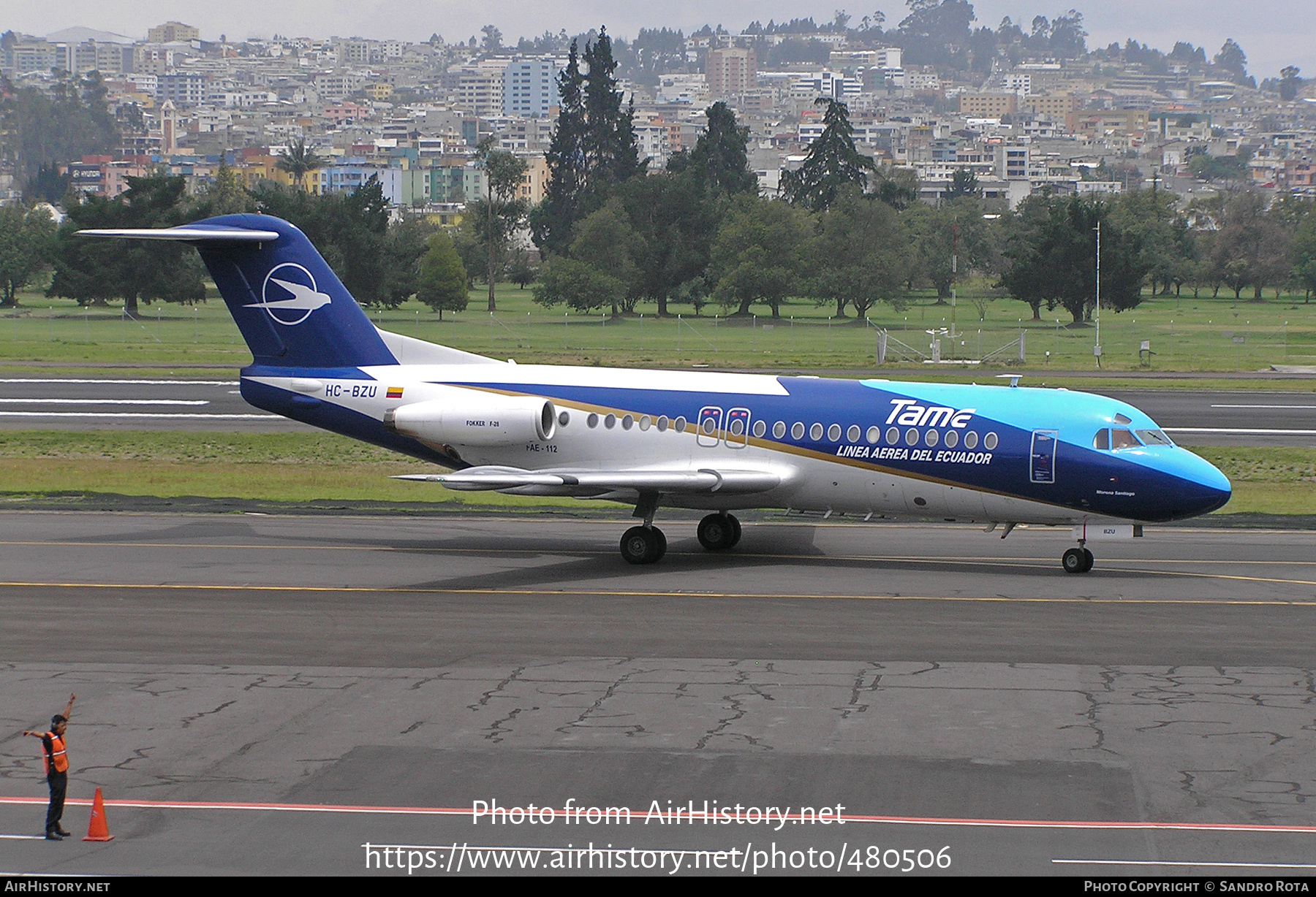 Aircraft Photo of HC-BZU / FAE-112 | Fokker F28-4000 Fellowship | TAME Línea Aérea del Ecuador | AirHistory.net #480506