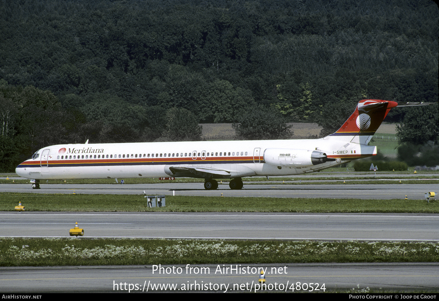 Aircraft Photo of I-SMEP | McDonnell Douglas MD-82 (DC-9-82) | Meridiana | AirHistory.net #480524