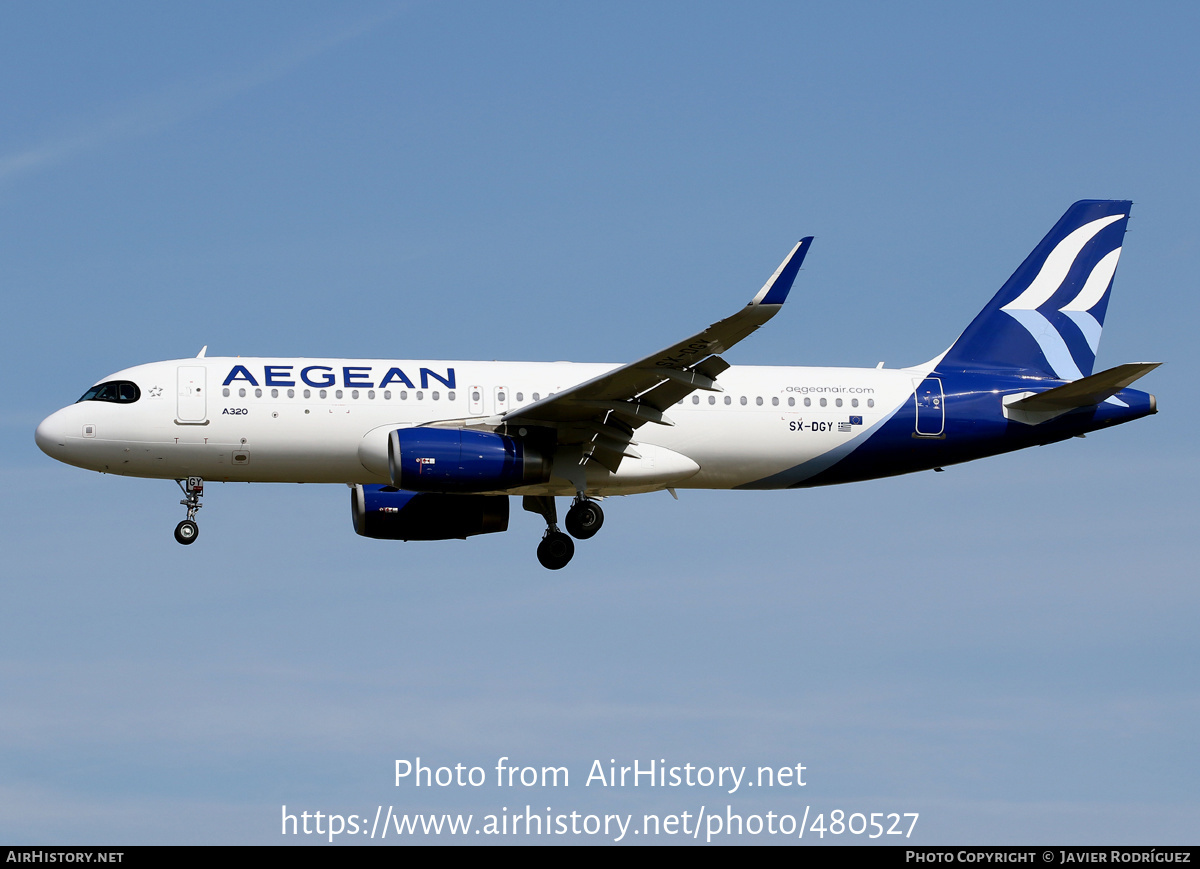 Aircraft Photo of SX-DGY | Airbus A320-232 | Aegean Airlines | AirHistory.net #480527