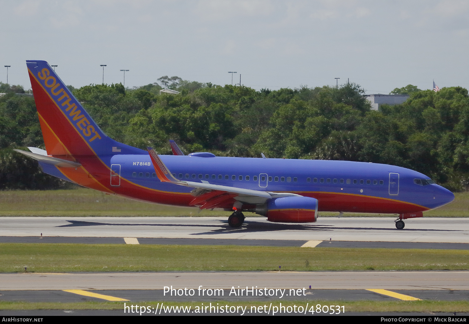 Aircraft Photo of N7814B | Boeing 737-7K9 | Southwest Airlines | AirHistory.net #480531