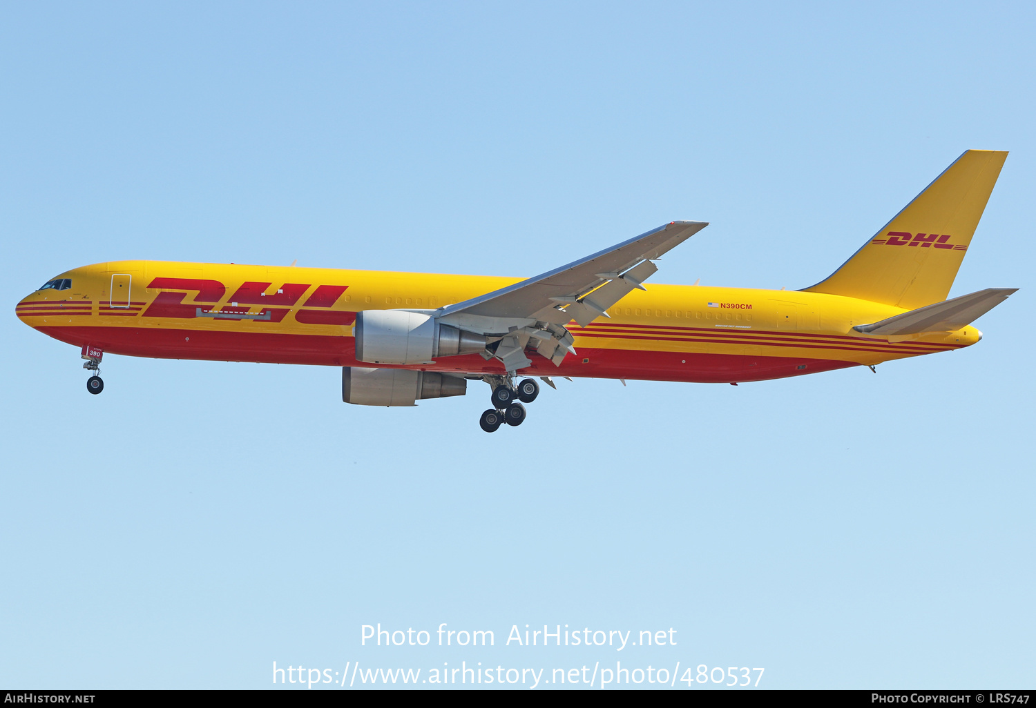 Aircraft Photo of N390CM | Boeing 767-381/ER(BDSF) | DHL International | AirHistory.net #480537