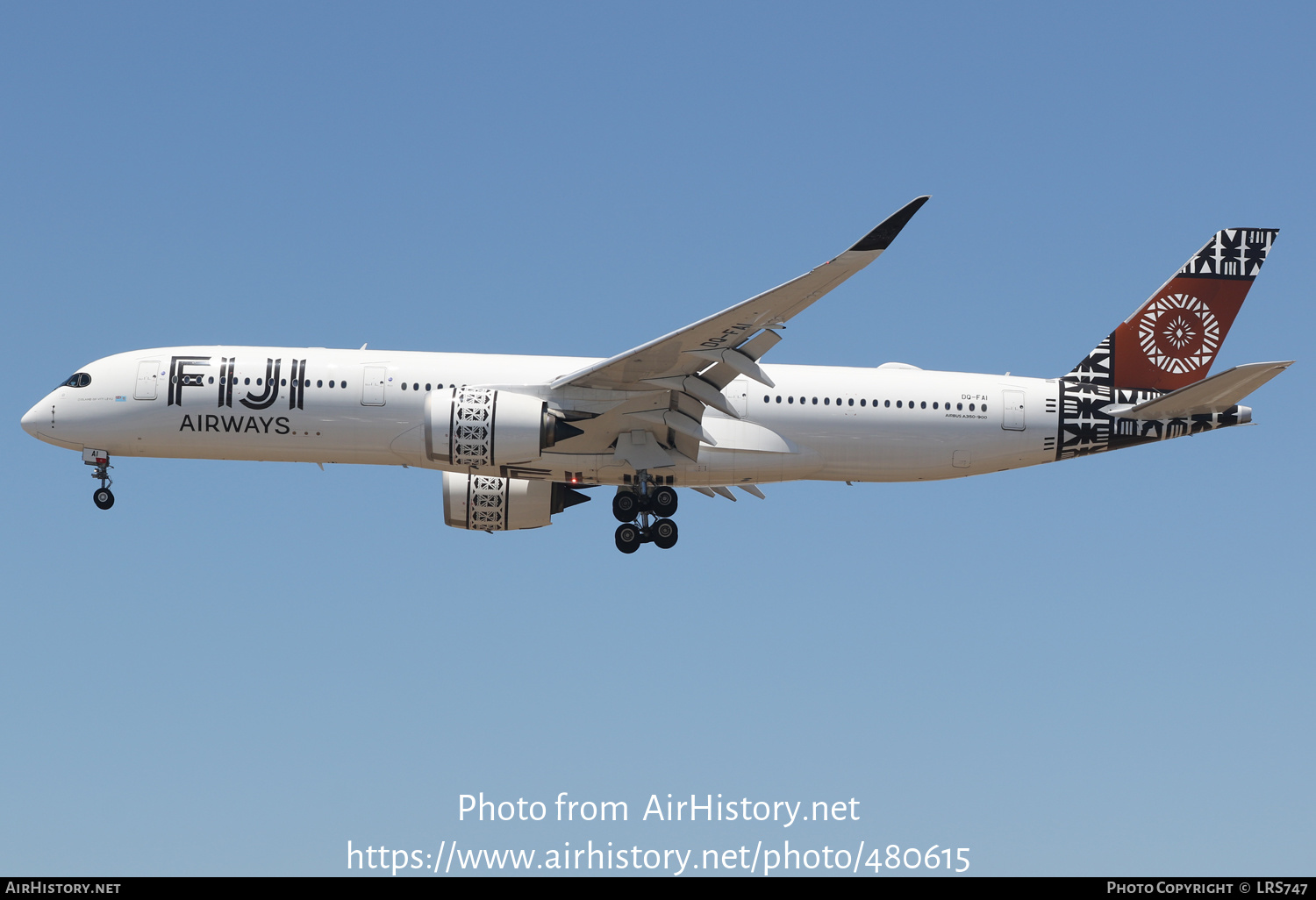 Aircraft Photo of DQ-FAI | Airbus A350-941 | Fiji Airways | AirHistory.net #480615