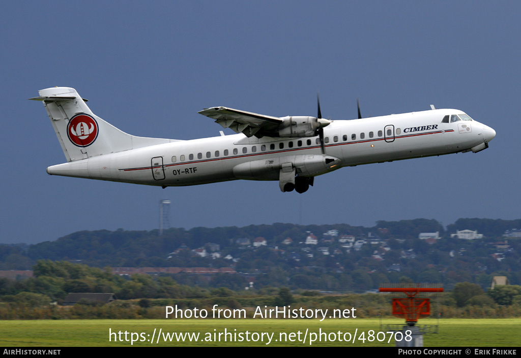 Aircraft Photo of OY-RTF | ATR ATR-72-202 | Cimber Air | AirHistory.net #480708