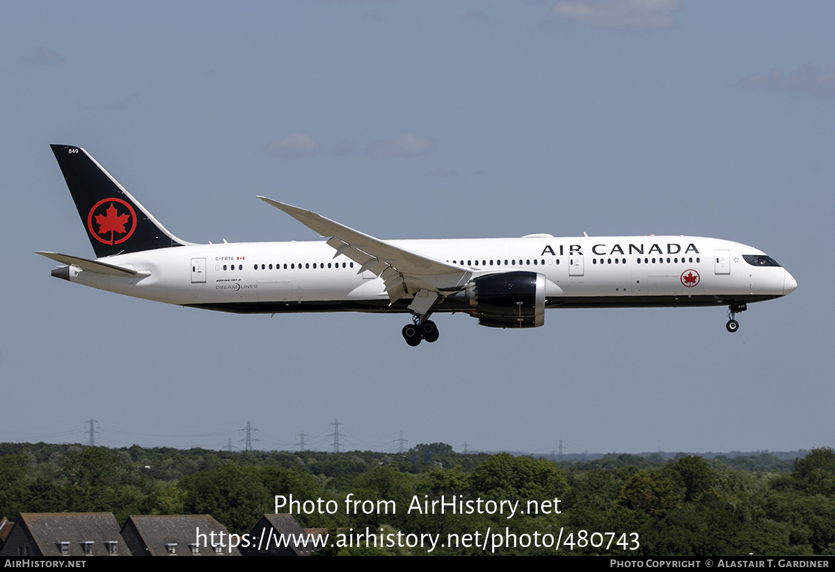 Aircraft Photo of C-FRTG | Boeing 787-9 Dreamliner | Air Canada ...