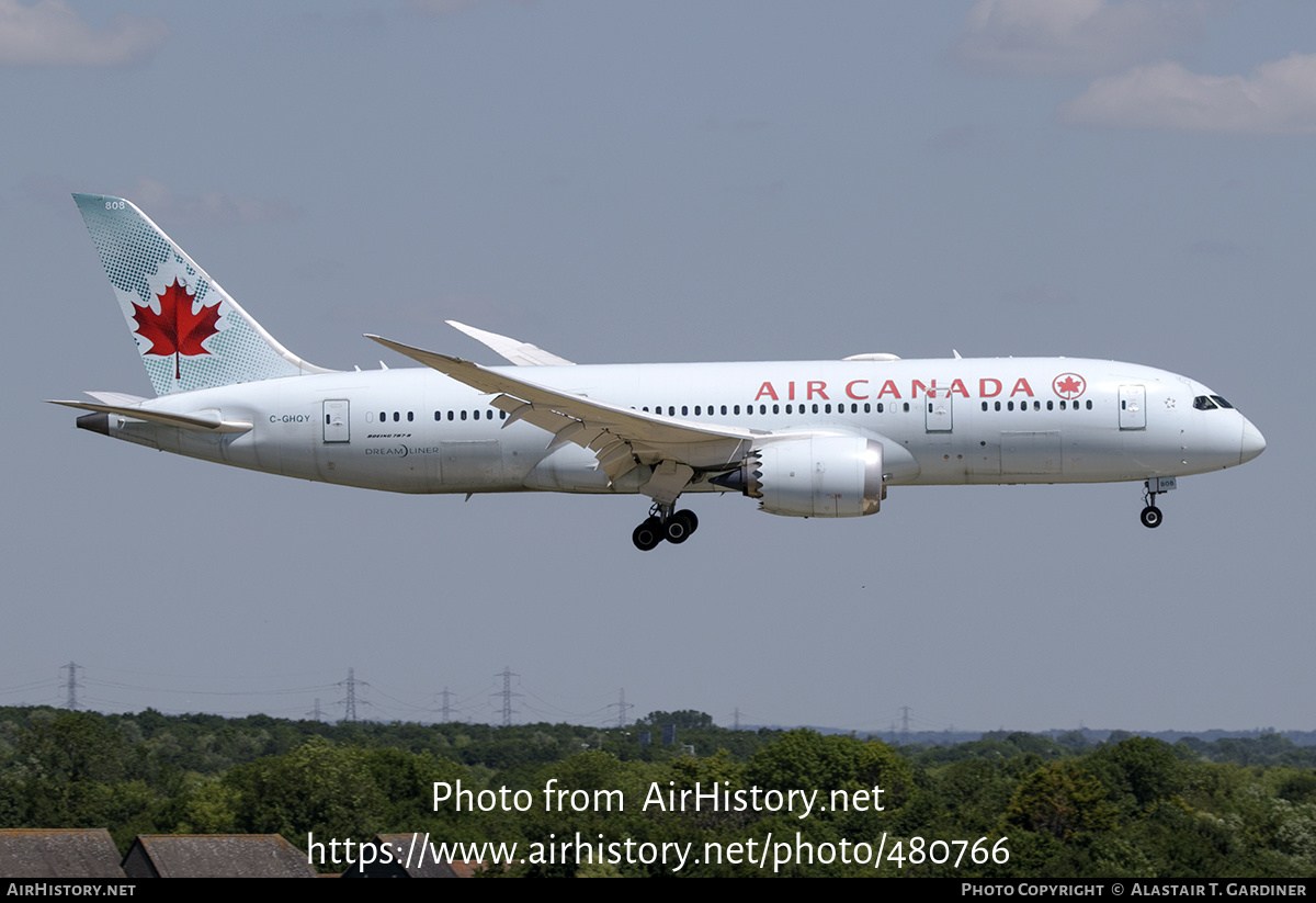 Aircraft Photo of C-GHQY | Boeing 787-8 Dreamliner | Air Canada | AirHistory.net #480766