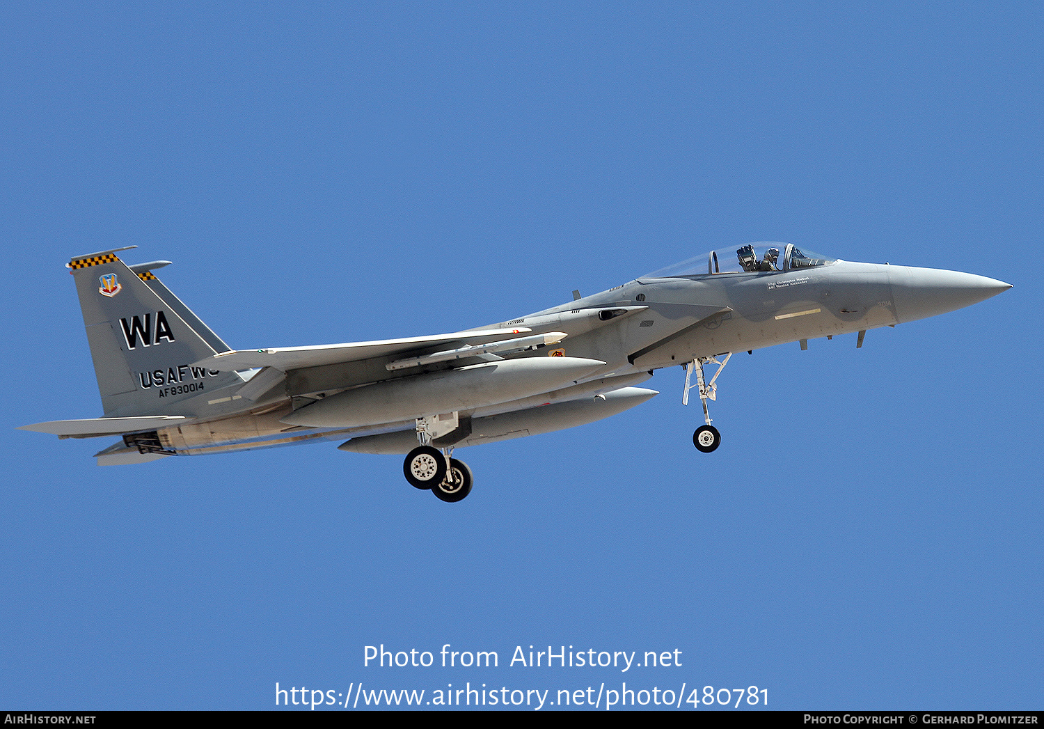 Aircraft Photo of 83-0014 / AF83-014 | McDonnell Douglas F-15C Eagle | USA - Air Force | AirHistory.net #480781