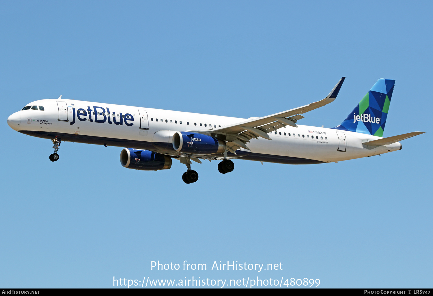 Aircraft Photo of N992JB | Airbus A321-231 | JetBlue Airways | AirHistory.net #480899