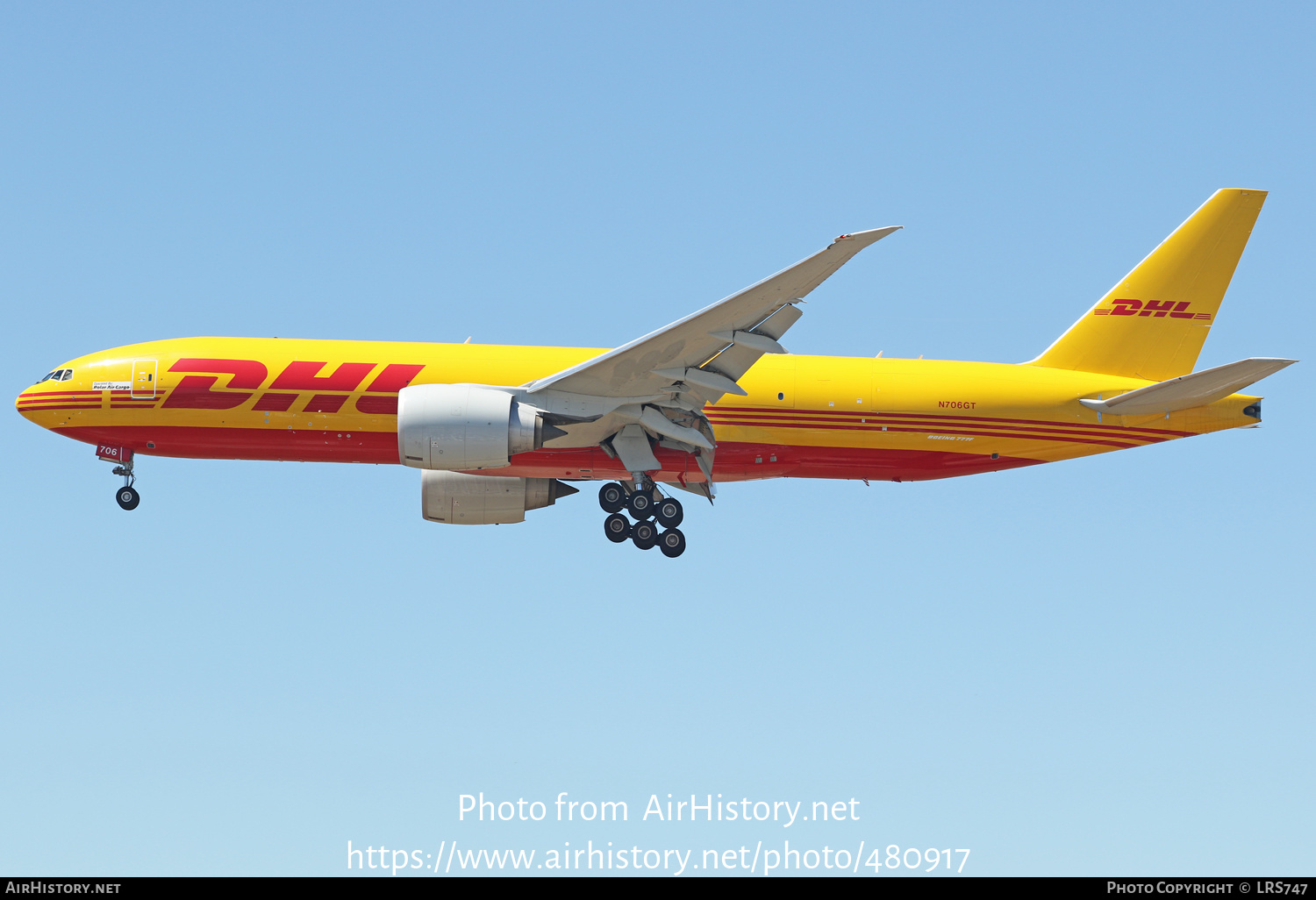 Aircraft Photo of N706GT | Boeing 777-F | DHL International | AirHistory.net #480917