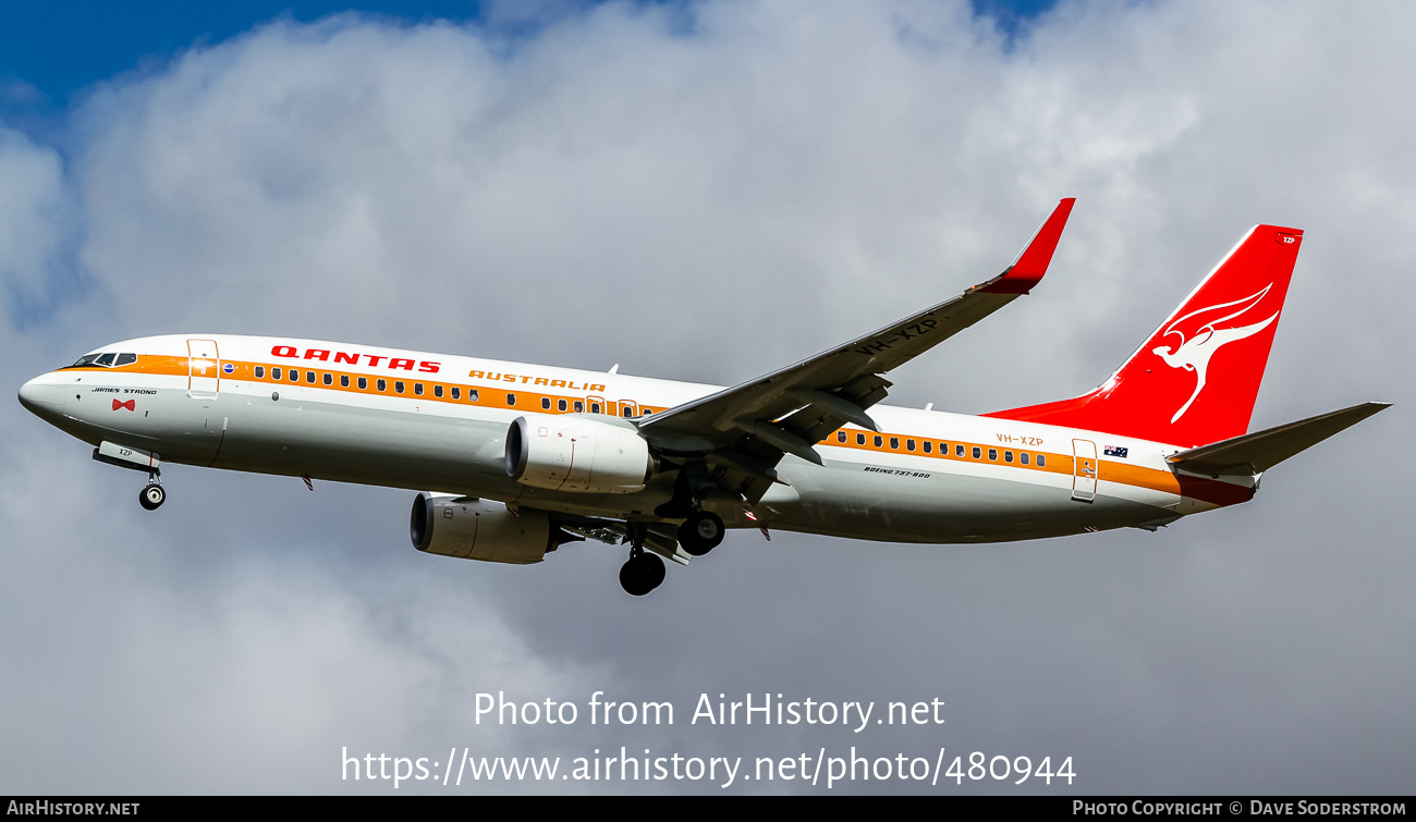 Aircraft Photo of VH-XZP | Boeing 737-838 | Qantas | AirHistory.net #480944