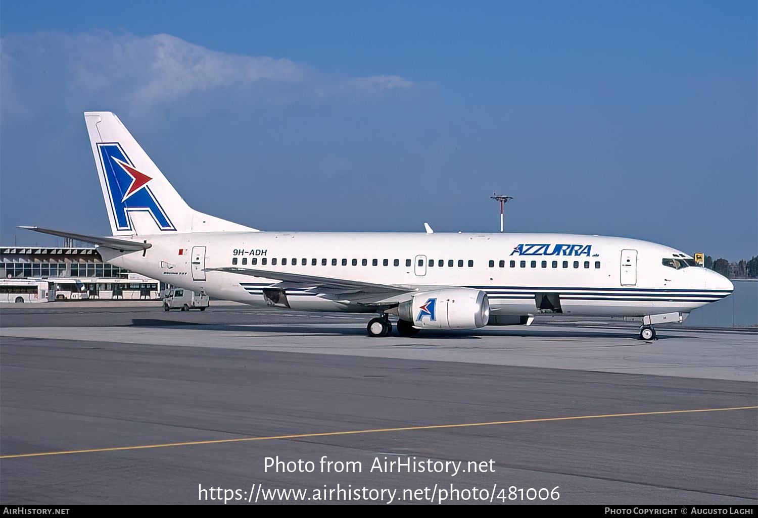 Aircraft Photo of 9H-ADH | Boeing 737-33A | Azzurra Air | AirHistory.net #481006