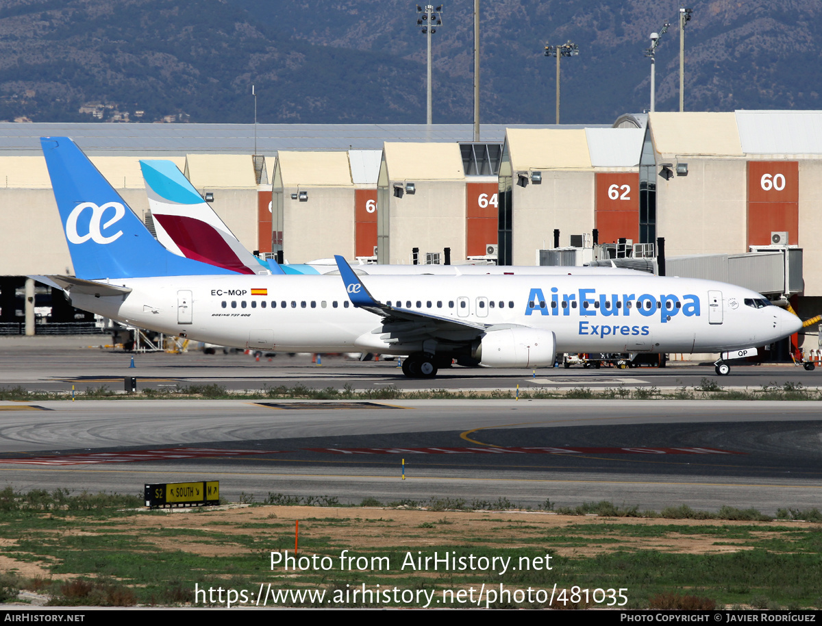 Aircraft Photo of EC-MQP | Boeing 737-800 | Air Europa Express | AirHistory.net #481035