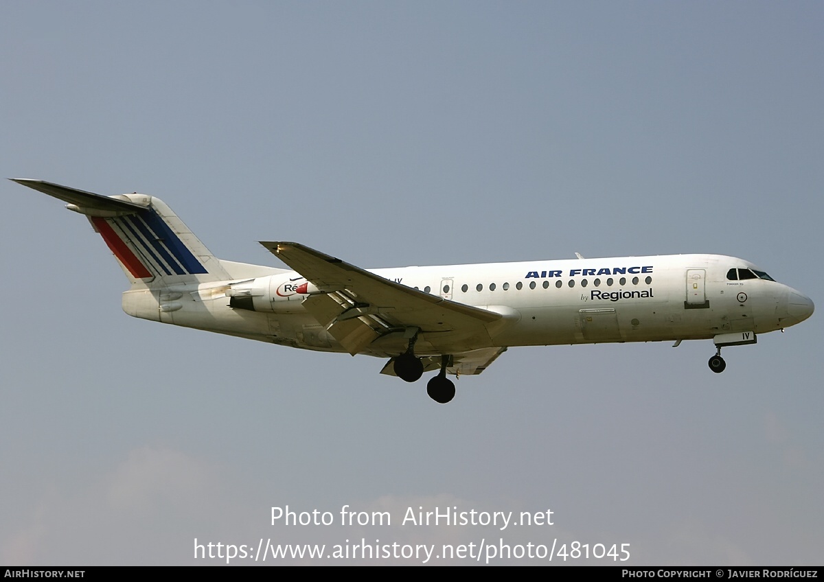 Aircraft Photo of F-GLIV | Fokker 70 (F28-0070) | Air France | AirHistory.net #481045