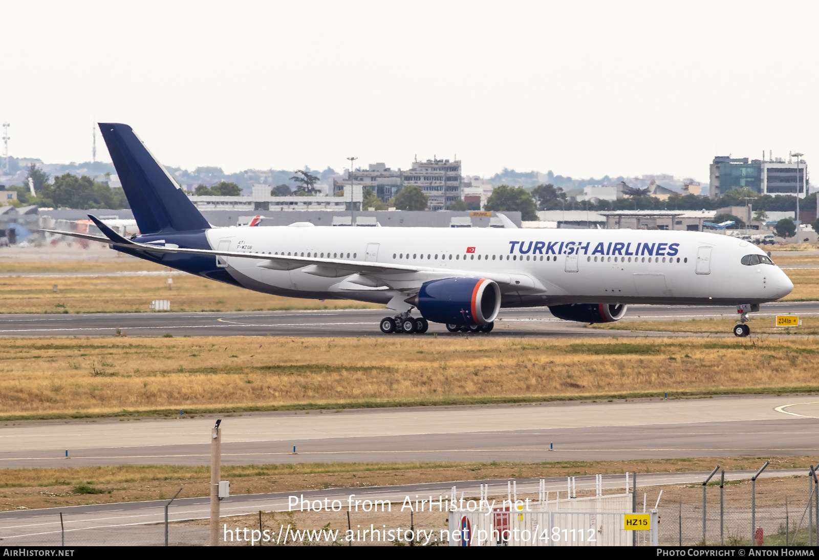 Aircraft Photo of F-WZGB | Airbus A350-941 | Turkish Airlines | AirHistory.net #481112