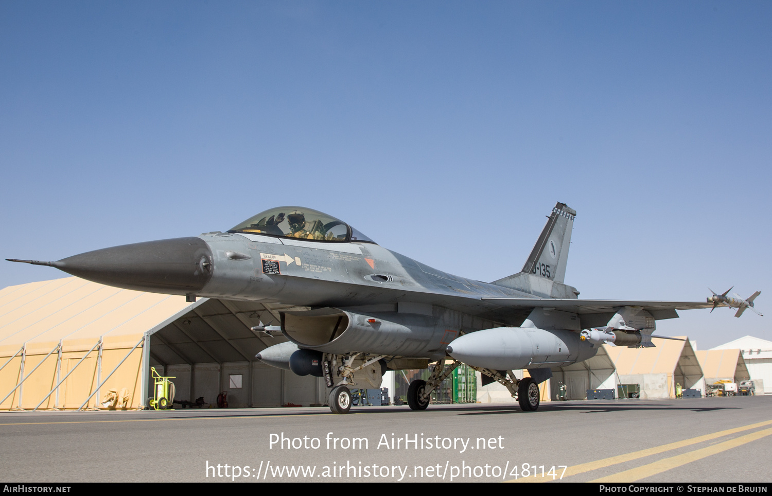 Aircraft Photo of J-135 | General Dynamics F-16AM Fighting Falcon | Netherlands - Air Force | AirHistory.net #481147