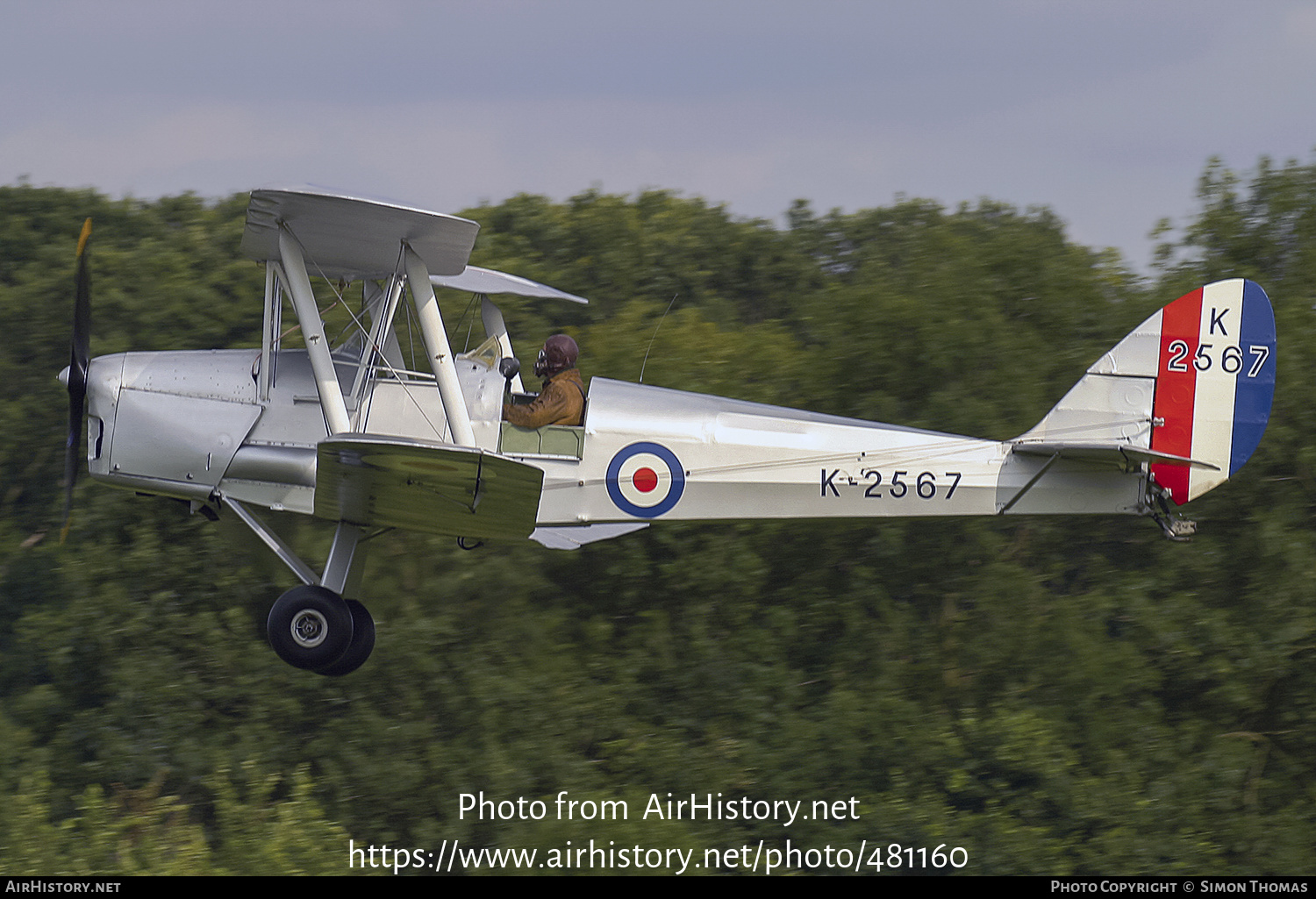 Aircraft Photo of G-MOTH / K2567 | De Havilland D.H. 82A Tiger Moth II | UK - Air Force | AirHistory.net #481160