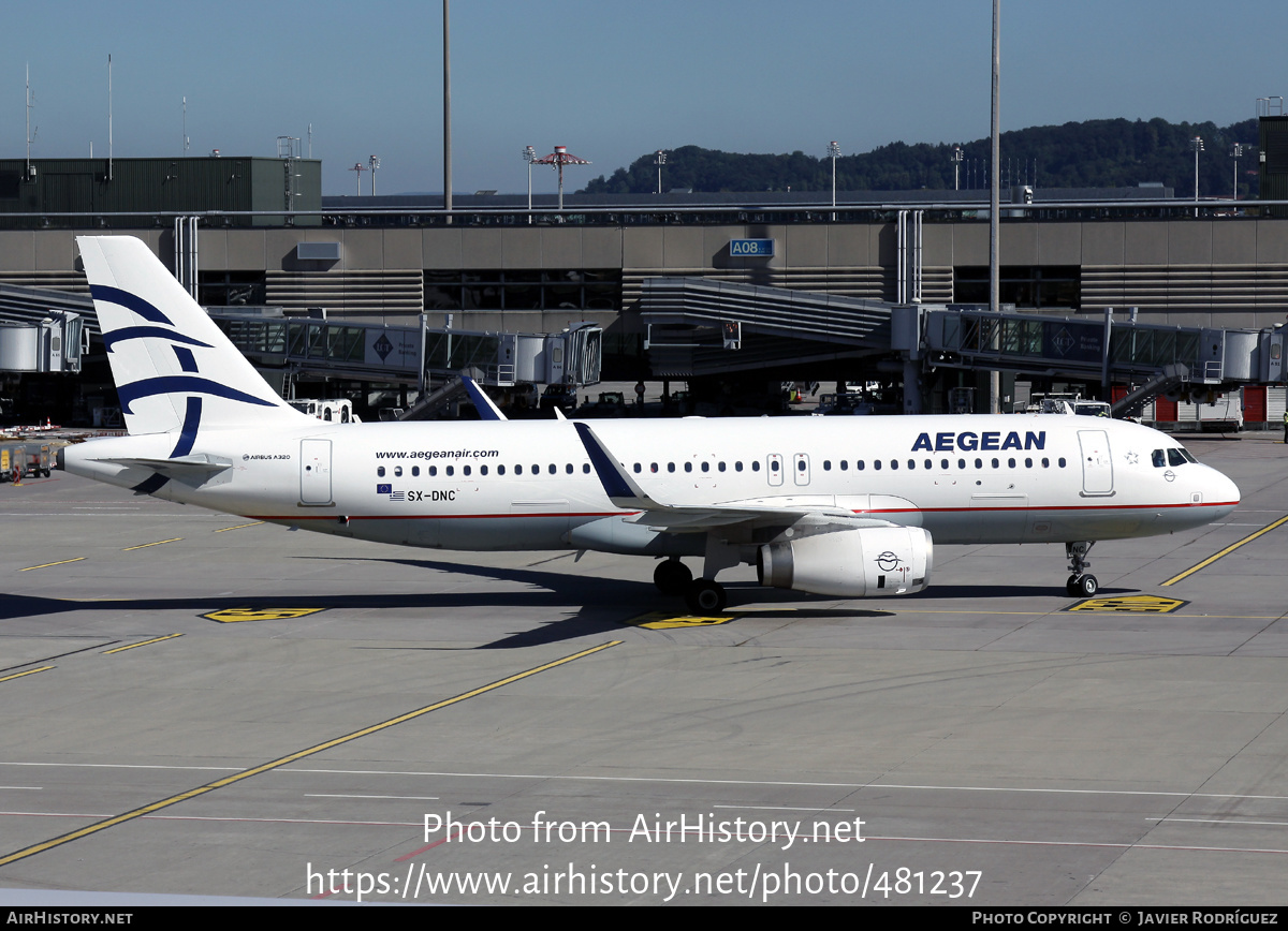 Aircraft Photo of SX-DNC | Airbus A320-232 | Aegean Airlines | AirHistory.net #481237