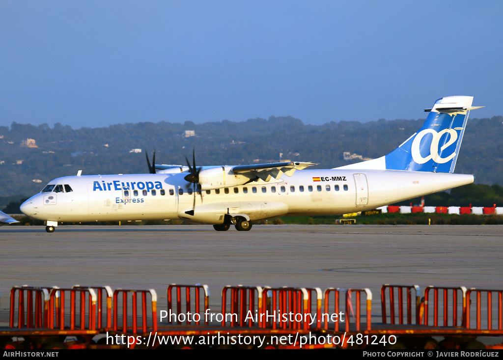 Aircraft Photo of EC-MMZ | ATR ATR-72-500 (ATR-72-212A) | Air Europa Express | AirHistory.net #481240